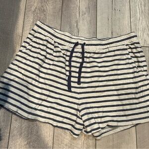 Old Navy Striped Black and White Athletic Shorts